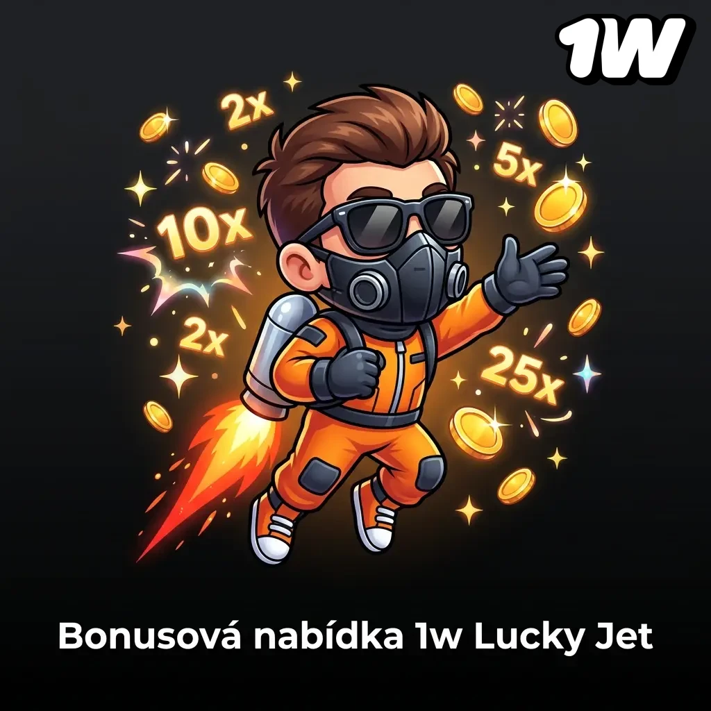 1w Lucky Jet welcome bonus offer showing up to 600% across 4 deposits with free spins rewards table