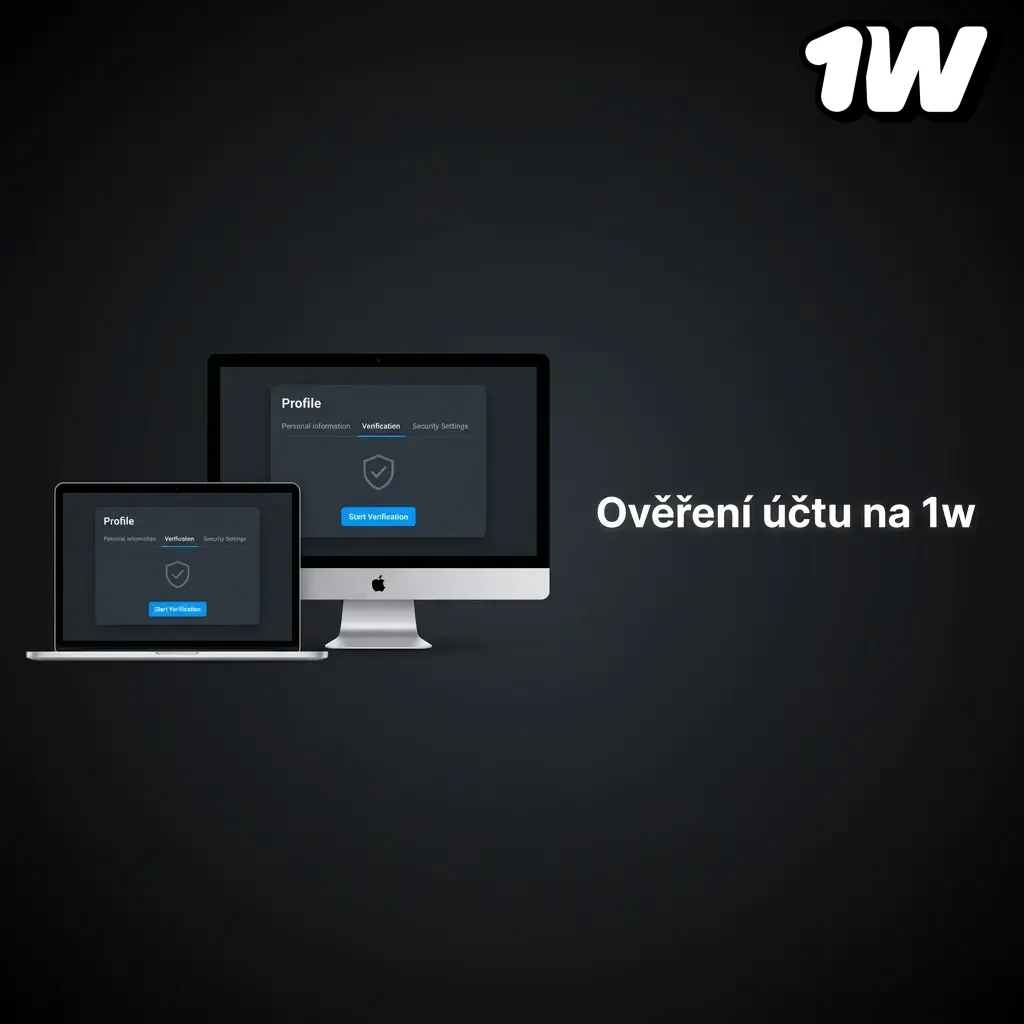 Person completing account verification on 1w platform by uploading ID and proof of residence documents online