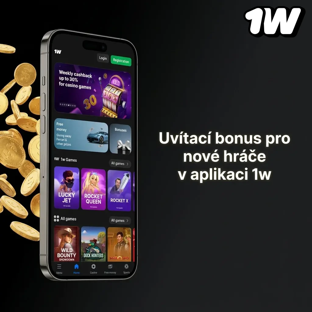 Welcome bonus for new 1win app players: sports or casino bonus up to 600% across four deposits with free spins.